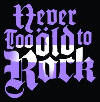 Logo design for Gateshead Older People's Assembly project 'Never too Old to Rock